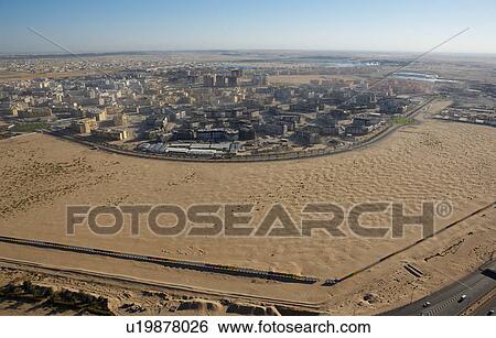 Stock Photograph - dubai, aerial, airborne, sky, december, 2006. Fotosearch