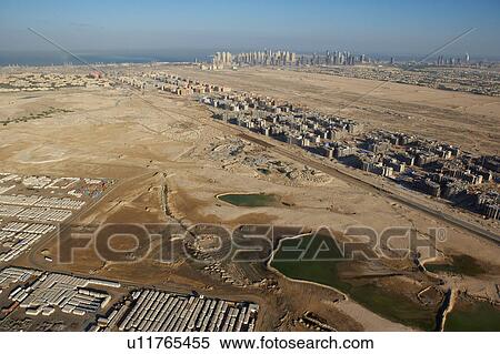 Stock Photography - dubai, aerial, airborne, sky, december, 2006. Fotosearch