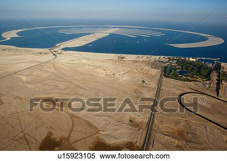 Stock Photography - dubai, aerial, airborne, sky, december, 2006. Fotosearch