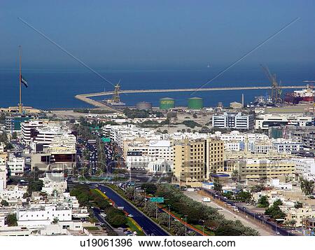 Stock Photograph - dubai, port, rashid. Fotosearch