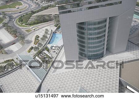 Stock Photo - emirates, towers, dubai, view. Fotosearch
