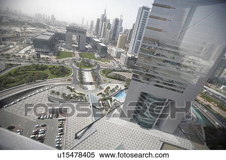 Stock Photography - emirates, towers, dubai, view. Fotosearch