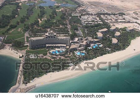 Stock Photo - jebel, resort, hotel, aerial, view, 2006. Fotosearch