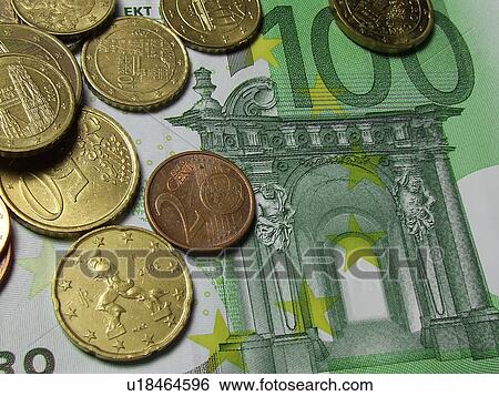 Stock Photograph - Money, Euro, Euros, Coin, Coins, Banking, Cash. Fotosearch