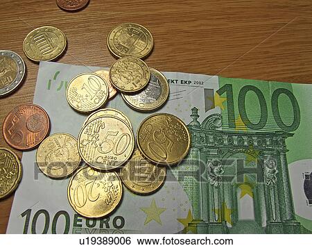 Stock Photograph - Money, Euro, Euros, Coin, Coins, Banking, Cash. Fotosearch