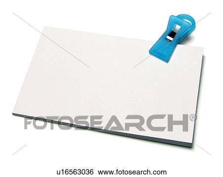 Stock Photograph - paper, papercliper, fold, folder, note, notes. Fotosearch