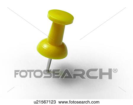 Stock Image - Push, pins, pin, office, object, drawing, tack. Fotosearch