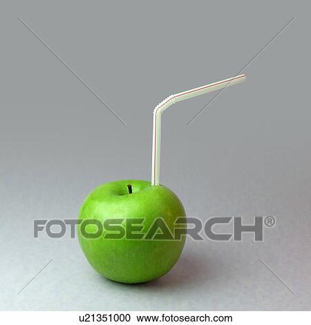 Stock Image - drink, apples, juice, fruit, fruits, sweet, apple. Fotosearch