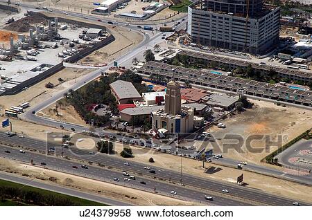 dubai, aerial, hard, rock, cafe, shiek, zayed View Large Photo Image Stock Photo - dubai, aerial, hard, rock, cafe, shiek, zayed. Fotosearch