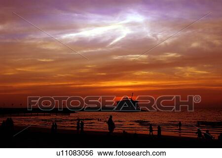 sunset, sunrise, rise, dubai, beach, jumeirah View Large Photo Image Stock Photograph - sunset, sunrise, rise, dubai, beach, jumeirah. Fotosearch