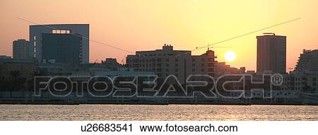Stock Image - dubai, industry, commerce, trade, dhows. Fotosearch