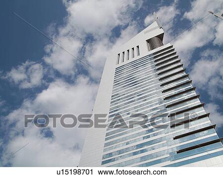 Stock Image - Dubai, sheikh, zayed, road, towers, sky, scrapper. Fotosearch