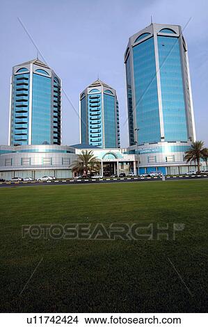 Picture - Dubai, towers, high, rise. Fotosearch