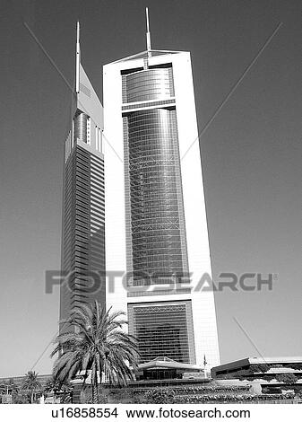 Picture - Dubai, towers, high, rise, emirates, towers. Fotosearch