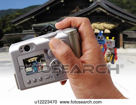 Clipart - Digital Camera, Close Up, Differential Focus. Fotosearch