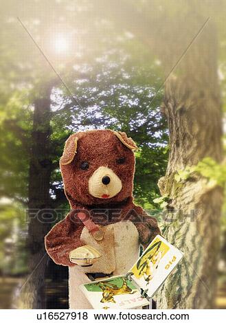 Toy Doll, Bear, Front View, Differential Focus, Lens Flare View Large Illustration Stock Illustration - Toy Doll, Bear, Front View, Differential Focus, Lens Flare. Fotosearch