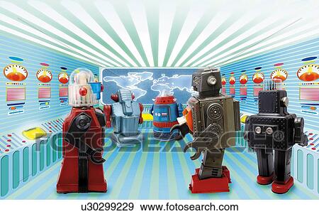 Toy Doll, Control Room, Side View, Rear View View Large Illustration Stock Illustration - Toy Doll, Control Room, Side View, Rear View. Fotosearch