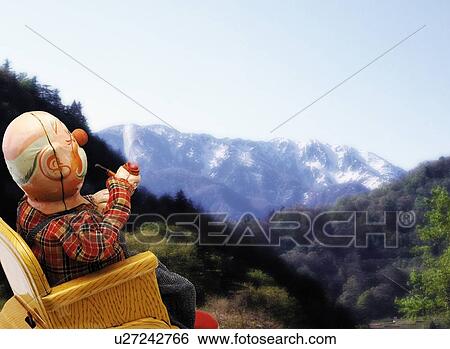 Toy Doll, Grandfather Smoking, Side View, Differential Focus View Large Illustration Stock Illustration - Toy Doll, Grandfather Smoking, Side View, Differential Focus. Fotosearch