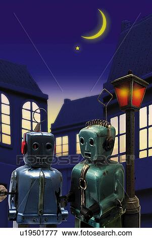 Toy Doll, Robots, Front View View Large Illustration Stock Illustration - Toy Doll, Robots, Front View. Fotosearch