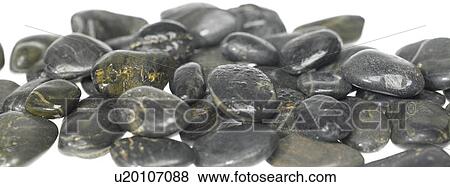 Stock Photo - Black Stones. Fotosearch