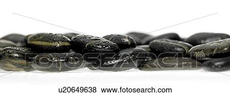 Stock Photo - Black Stones. Fotosearch