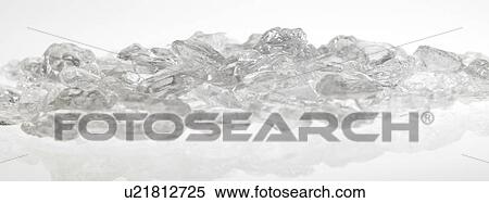 Stock Photography - Ice cubes in a pile. Fotosearch
