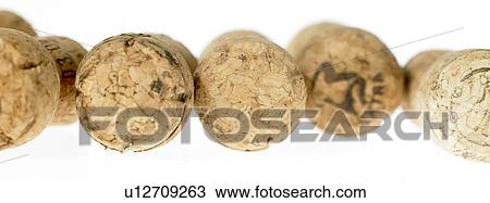Stock Image - Row of corks. Fotosearch
