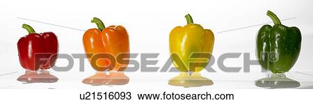 Stock Image - Colored Peppers. Fotosearch