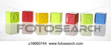 Colourful building blocks with numbers from zero to six View Large Photo Image Picture - Colourful building blocks with numbers from zero to six. Fotosearch