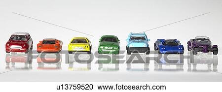 Seven colored model cars in a row View Large Photo Image Stock Image - Seven colored model cars in a row. Fotosearch