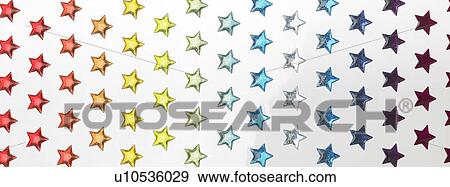 Stock Photo - Various colorful stars. Fotosearch