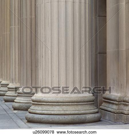 Carved stone column of a building View Large Photo Image Stock Photo - Carved stone column of a building. Fotosearch
