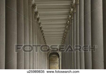 Columns of a historical building in Prague View Large Photo Image Stock Photography - Columns of a historical building in Prague. Fotosearch