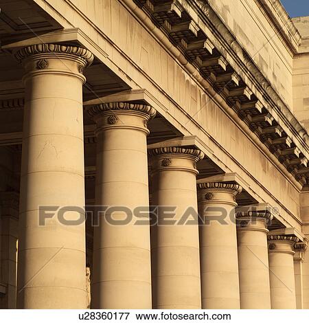 Stock Photo - Columns of the capitol building. Fotosearch