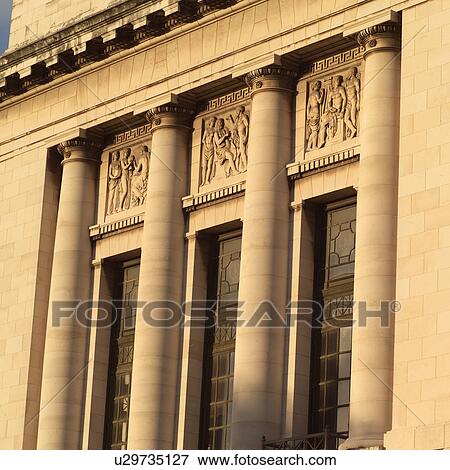 Stock Photo - Columns of the capitol building. Fotosearch