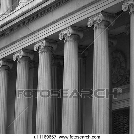 Pillars of a building View Large Photo Image Stock Photo - Pillars of a building. Fotosearch