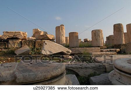 Ruins of Destroyed Columns View Large Photo Image Stock Photography - Ruins of Destroyed Columns. Fotosearch