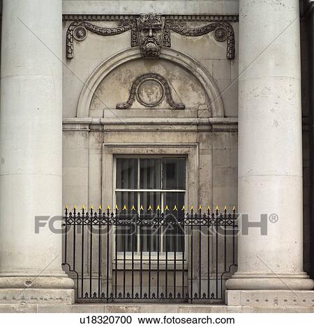 Stock Image - Custom House Window. Fotosearch