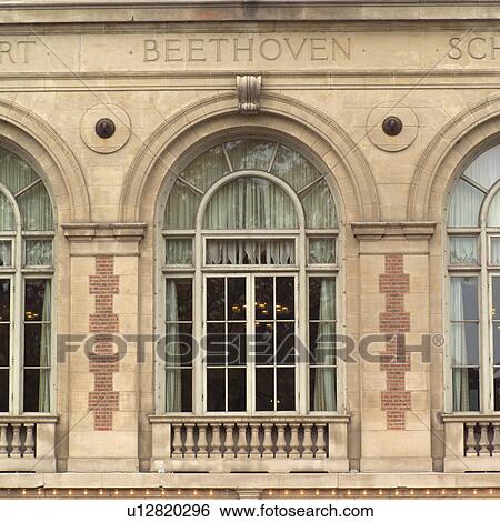 Facade of a building View Large Photo Image Stock Photograph - Facade of a building. Fotosearch