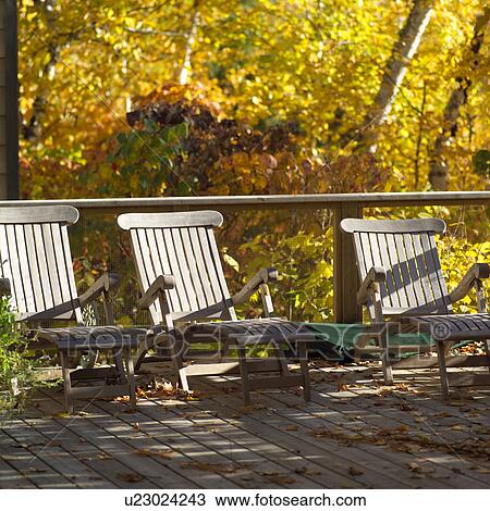 Three Chairs on Deck View Large Photo Image Stock Image - Three Chairs on Deck. Fotosearch