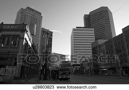 Black and White Photograph of Portage Avenue View Large Photo Image Stock Image - Black and White Photograph of Portage Avenue. Fotosearch
