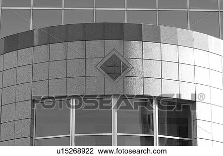 Stock Image - Black and White Photograph of Winnipeg classic architecture. Fotosearch