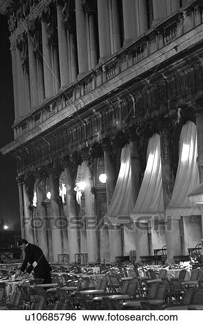 Stock Photograph - Cafe at Night. Fotosearch