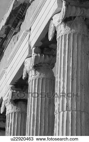 Columns of an ancient historical building in Athens, Greece View Large Photo Image Stock Image - Columns of an ancient historical building in Athens, Greece. Fotosearch