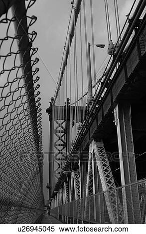 Manhattan Bridge, New York City View Large Photo Image Stock Photography - Manhattan Bridge, New York City. Fotosearch