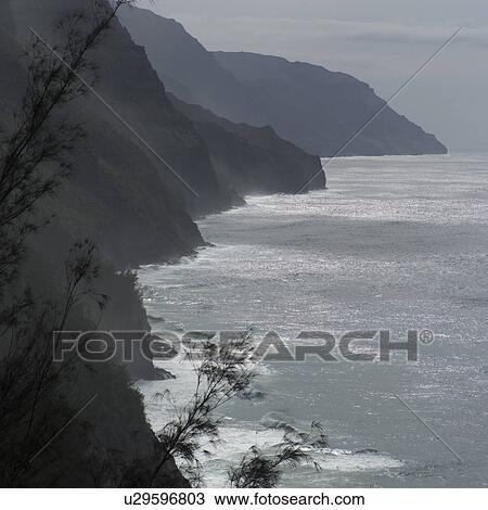 Napali Coast - Kauai Hawaii View Large Photo Image Stock Image - Napali Coast - Kauai Hawaii. Fotosearch