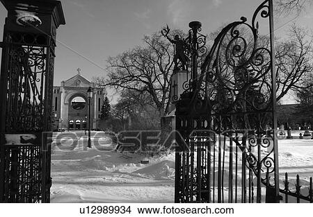 St. Boniface Cathedral - Winnipeg, Manitoba, Canada in winter View Large Photo Image Picture - St. Boniface Cathedral - Winnipeg, Manitoba, Canada in winter. Fotosearch