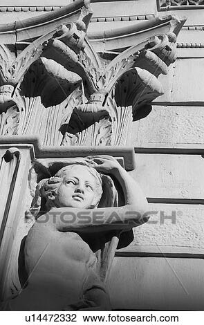 Stock Image - Black and White Photograph of Winnipeg classic architecture. Fotosearch