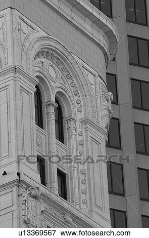 Stock Photo - Black and White Photograph of Winnipeg classic architecture. Fotosearch