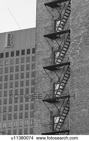 Picture - Black and White Photograph of Winnipeg classic architecture. Fotosearch